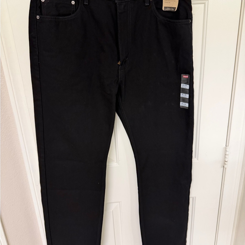 Levi's Men's 505 Relaxed Black Jeans